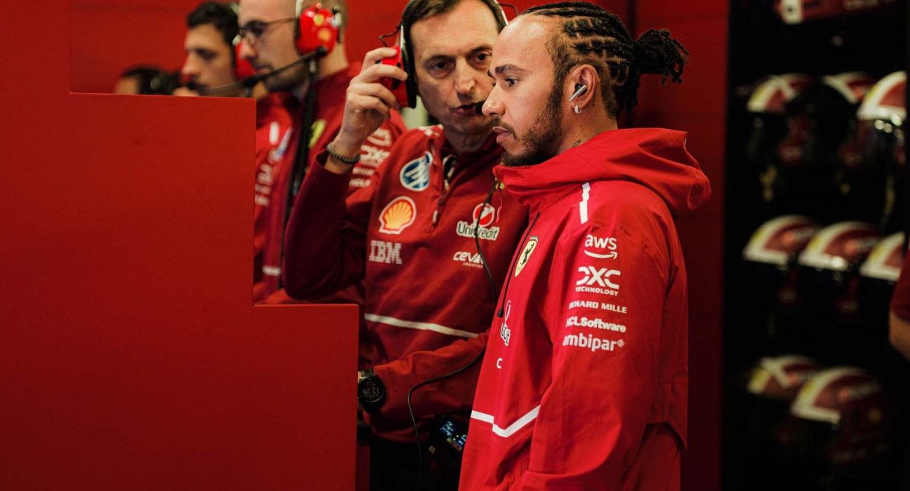 Lewis Hamilton a boxban